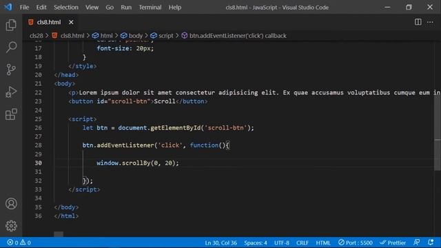 87# scrollTo & scrollBy methods in javascript | javascript in pashto смотреть онлайн