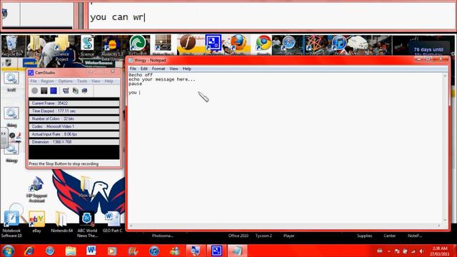 How to make a short message on notepad and cmd смотреть онлайн
