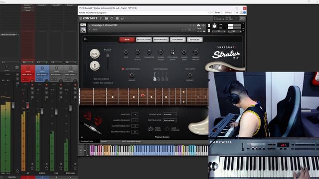A MELHOR GUITARRA PRA KONTAKT 100% GRÁTIS! | Shreddage 3 Stratus FREE - Review смотреть онлайн