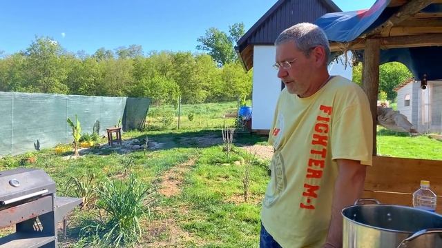 #415 Жаркий день, устроили выходной и приготовили ужин на костре смотреть онлайн