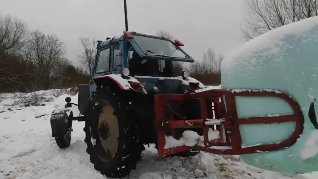 ВЫДЕРЖИТ ли бычок такую погрузку сенажом!?? смотреть онлайн