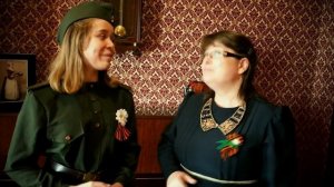 Песня "День Победы". Дуэт мамы и дочери.