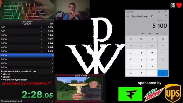 Calculator 10000% Speedrun 4:53.03 [PC] [Keyboard Cam] [Hearth Rate Monitor] смотреть онлайн