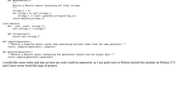 Code Review: Random String Generation module in Python смотреть онлайн