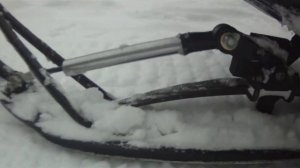 Работа амортизатора на снегоходе Буран