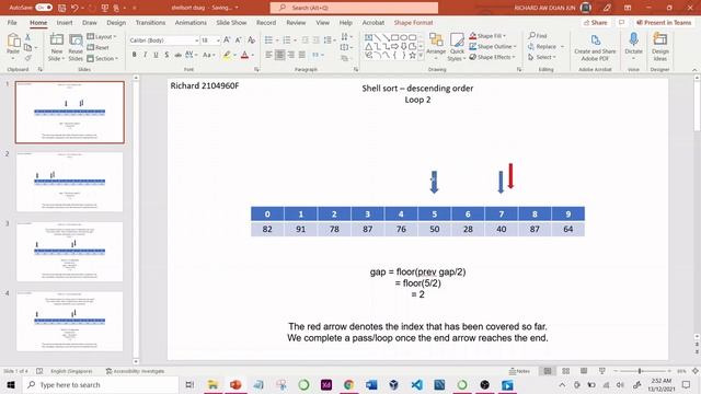 Shell Sort - descending order смотреть онлайн