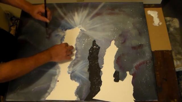 Pillars of Creation-Abstract Trick Art Space Painting in Acrylics with Music смотреть онлайн