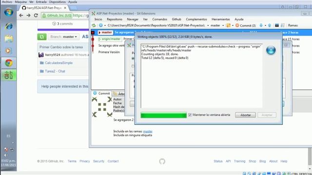 Curso Git - VS2010 | Usando Comandos git commit | git push en VS2010 [2015] (PROYECTO EXISTENTE) смотреть онлайн