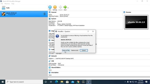 How to Delete or remove virtual machine (ubuntu) from virtualbox смотреть онлайн