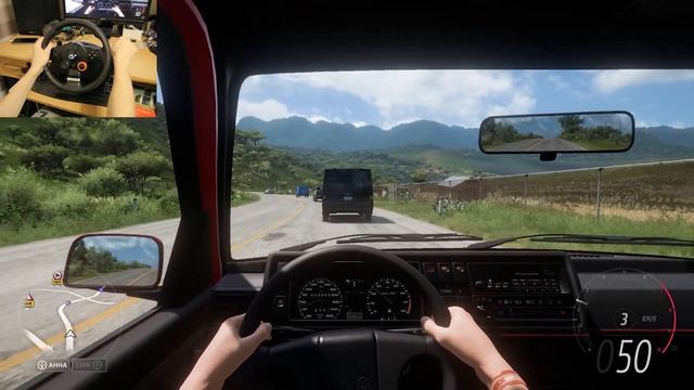 Forza Horizon 5 - Realistic Driving Volkswagen Golf Mk2 | Traffic смотреть онлайн