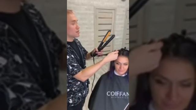 Результат яркого окрашивания в технике Ombré Couture с Дмитрием Кормышаковым смотреть онлайн
