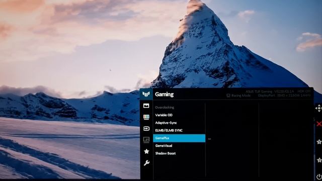 ASUS VG28UQL1A Menu System (OSD) смотреть онлайн