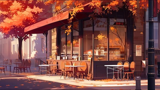 Café Rhythms ☕ Close your eyes and healing with Cafe Music ☕ Lofi hip hop ~ Cafe Autumn смотреть онлайн