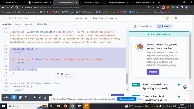 Soluciones comunitarias para el servicio de traducción en JavaScript en Exercism Trim смотреть онлайн
