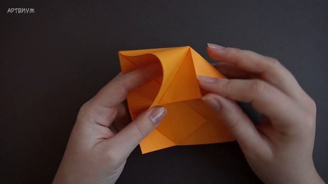Очень лёгкое оригами! Коробочка из 1 листа бумаги А4 | Как сделать простую коробку без клея смотреть онлайн