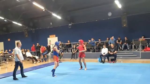 Ушу-саньда, кубок Города, Дмитрий Папанов, финал, "долго пристреливался, в итоге точная двоечка" смотреть онлайн