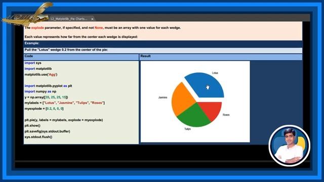 Learn Matplotlib Complete Course |Step By Step| Pie Charts |Ponnuri Gopie Krishna | Part -12 смотреть онлайн