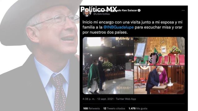 Ken Salazar acude a la Basílica de Guadalupe para orar en el inicio de su encargo como embajador смотреть онлайн