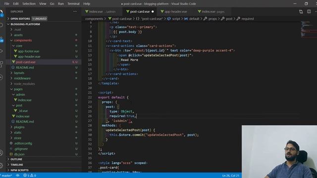 26- Nuxt.js - Blogging Platform - Admin Page (Practice Time) [Arabic] смотреть онлайн