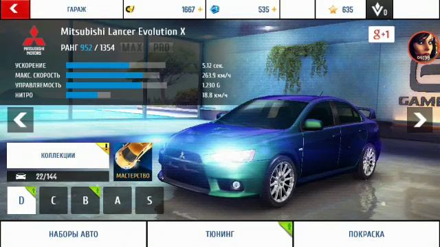тестирование № 2 mitsubishi lancer evolution 10 в игре Asphalt 8: Airborne смотреть онлайн