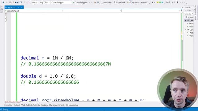 Decimal vs Double w C# смотреть онлайн