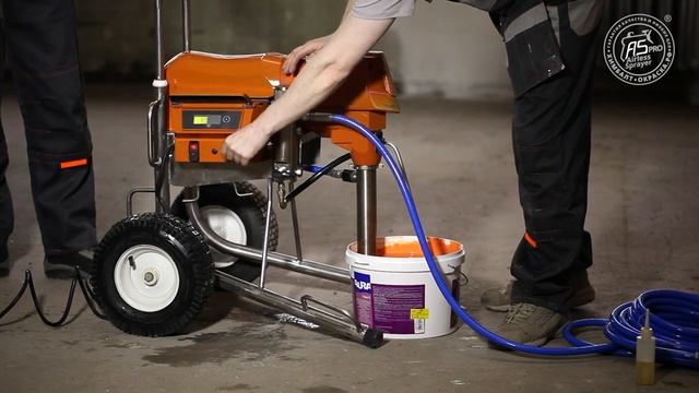 Мощное и надежное оборудование для окраски AS 6000 безвоздушного распыления. смотреть онлайн