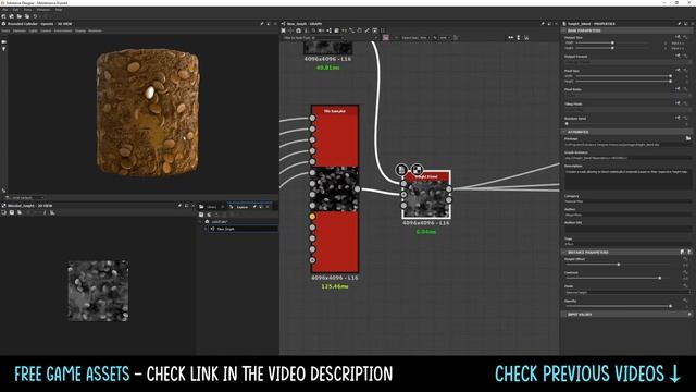 Substance Designer - Gold Coins in the mud / ground | Golden Coin Textures | Pirate Game Texture смотреть онлайн