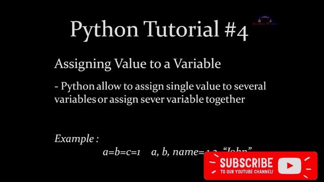 Python tutorial for beginners #4 - Variable & Variable types смотреть онлайн