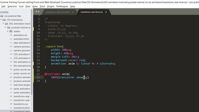 CSS Transform Property | CSS Animation Tutorial | Btechiot смотреть онлайн