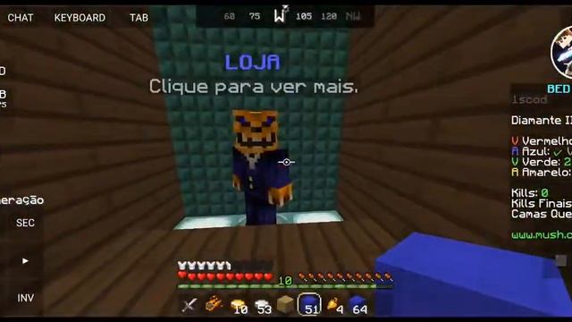 Live jogando bedwars com inscritos Mush смотреть онлайн
