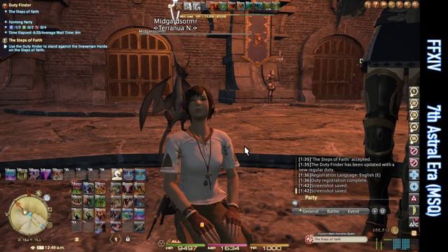 FFXIV - Midgardsormr minion making a purple fireball смотреть онлайн
