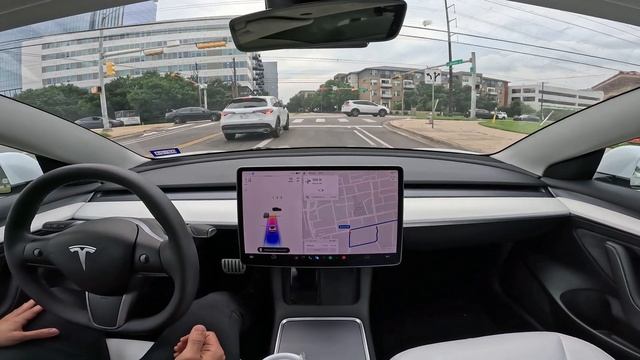 First Drive & Recording with Tesla Enhanced Autopilot in Austin | Commentary | Version 2023.6.9 смотреть онлайн