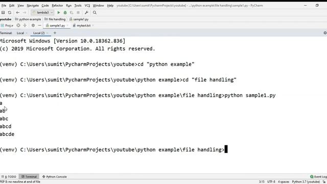 python tutorial || reading and writing || file handling part1 смотреть онлайн