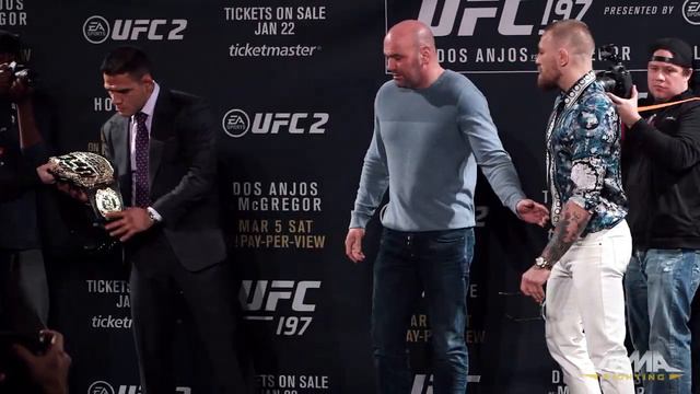 UFC 197: Conor McGregor vs. Rafael dos Anjos Staredown смотреть онлайн