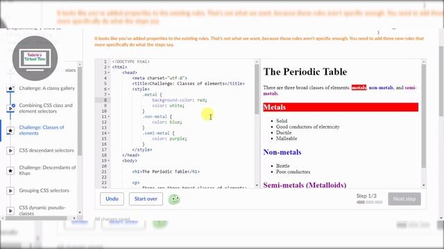 CSS class and element selectors combination смотреть онлайн