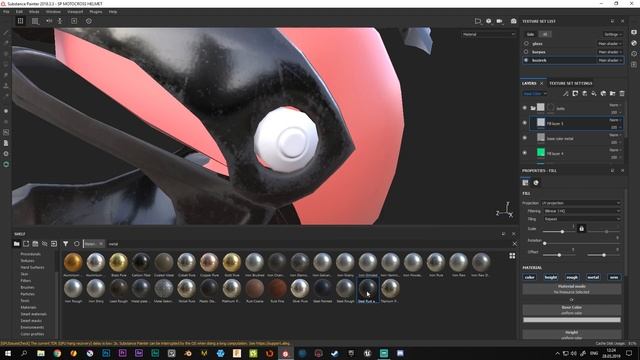 ТЕКСТУРИРОВАНИЕ ШЛЕМА В SUBSTANCE PAINTER ЧАСТЬ 2