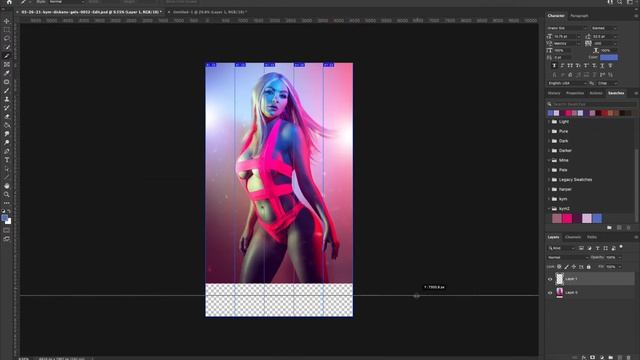How to add a COLOR PALETTE to your photo // Photoshop смотреть онлайн