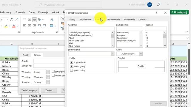 Narzędzie "zamień" w MS Excel смотреть онлайн