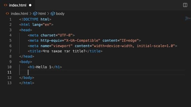 Курс HTML/CSS Advanced | Базовые HTML теги