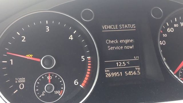 Check engine: Service now! Passat B6 EGR Valve N18 P1440 смотреть онлайн