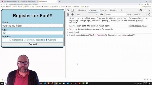 PHP & JavaScript: Module 3, Section 5 forms