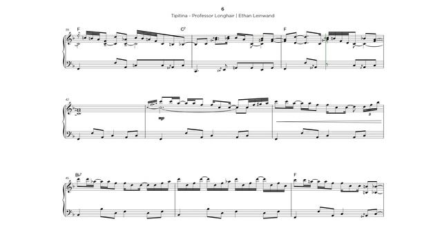Tipitina - Professor Longhair (Ethan Leinwand) - Full Sheet Music Transcription смотреть онлайн