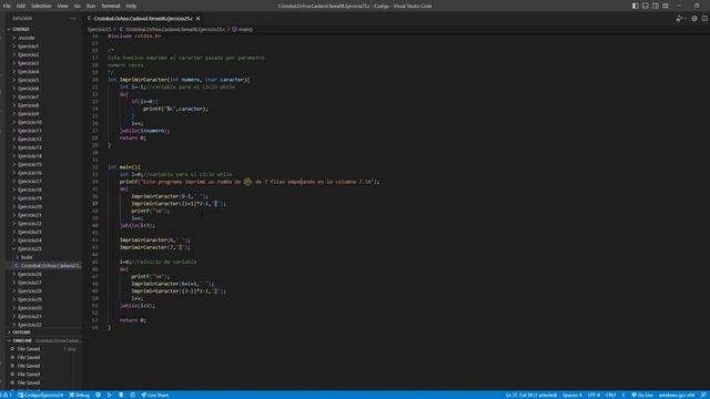 Cristobal Ochoa Cadavid Tarea06 Ejercicio25 c Codigo Visual Studio Code 2023 03 21 22 42 34 смотреть онлайн