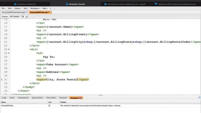 Create a PDF in Salesforce with Visualforce and Apex смотреть онлайн