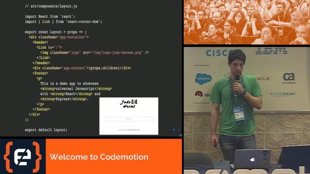 Universal JavaScript Web Applications with React - Luciano Mammino - Codemotion Rome 2017 смотреть онлайн