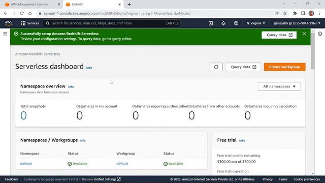 AWS Redshift serverless tutorial for beginners with $300 free credit from Amazon смотреть онлайн