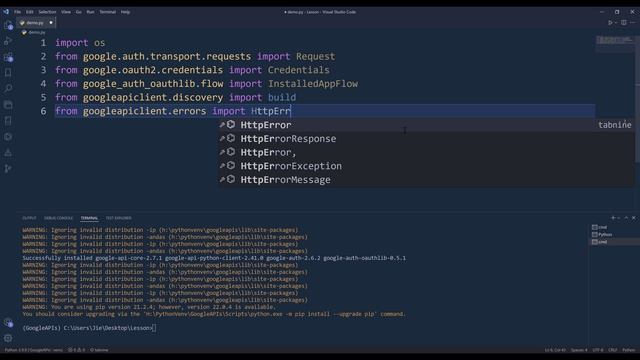 Getting Started With Google APIs For Python Development смотреть онлайн