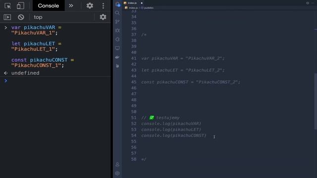 Zostań Programistą JavaScript #14 - Let, Const i Var - Kurs Javascript смотреть онлайн