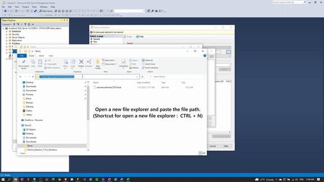 How to import .bak files in SQL Server смотреть онлайн