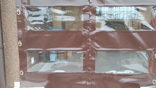 Монтаж мягких окон, поворотные скобы, вход " полосатый" смотреть онлайн